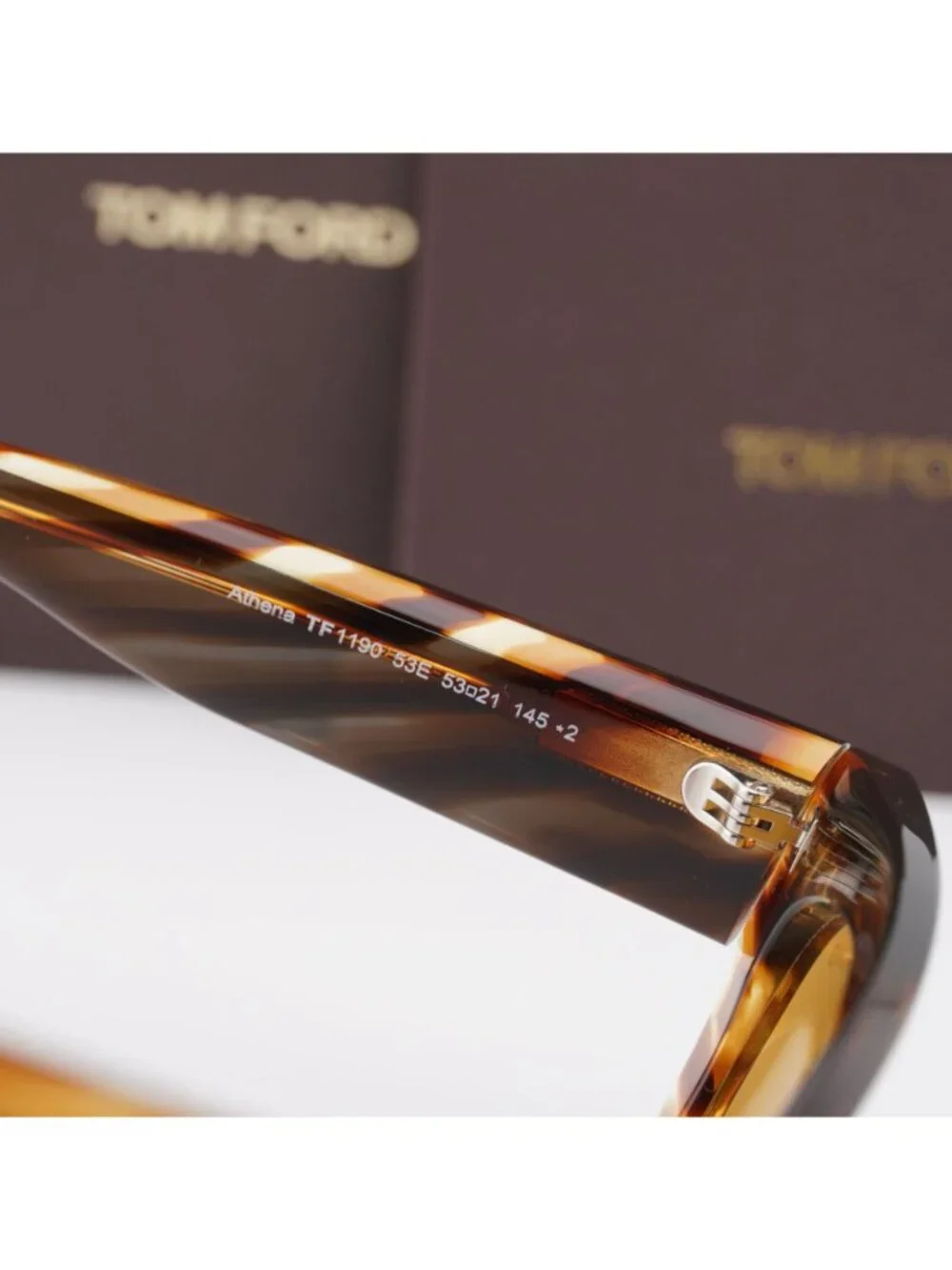 Tom Ford Athena FT1190 53E Cat Eye Sunglasses - Havana / Brown